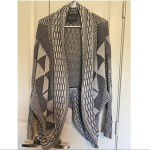 Black and white cardigan